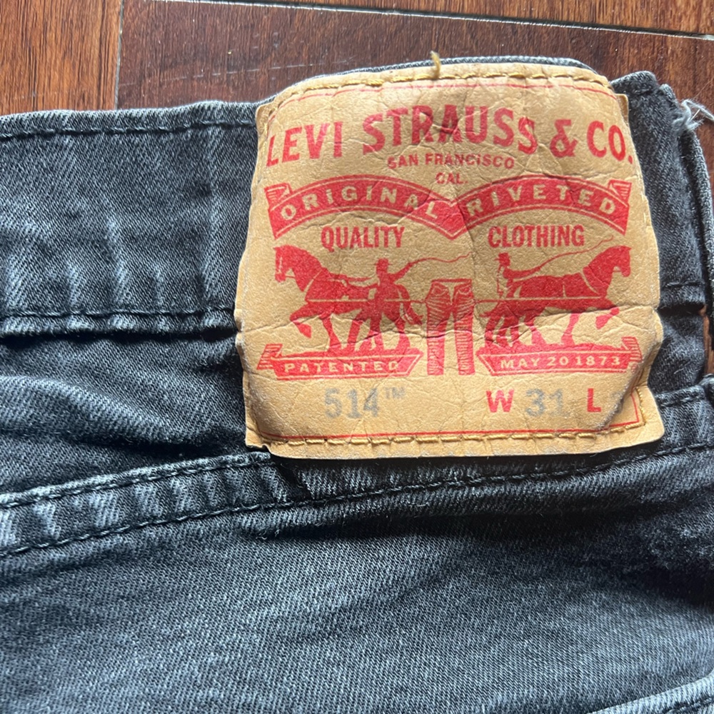 Levi Strauss Black Jeans Straight Cut - Picture 3 of 3
